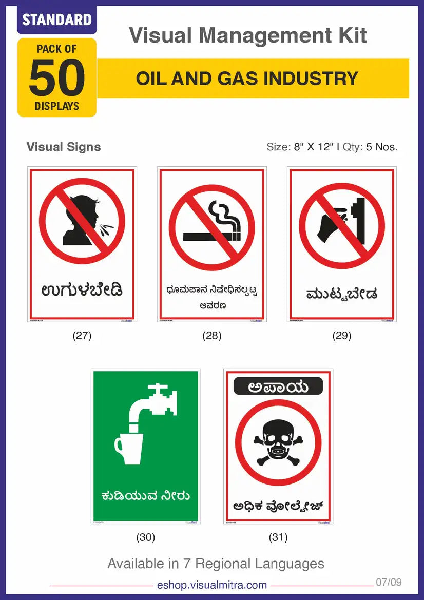 Standard Kit - Oil & Gas Industry Visual Management Kit