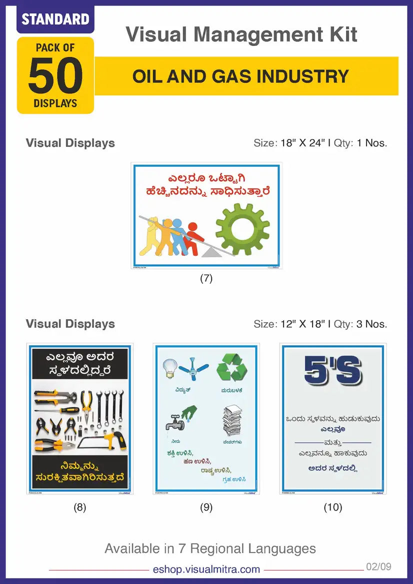 Standard Kit - Oil & Gas Industry Visual Management Kit