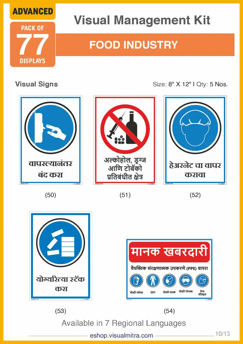 Advanced Kit - Food Industry Visual Management Kit