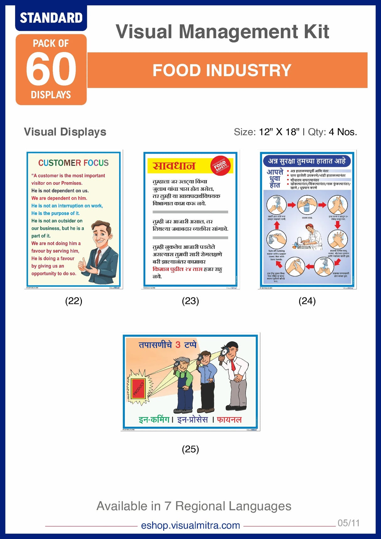 Standard Kit- Food Industry Visual Management Kit