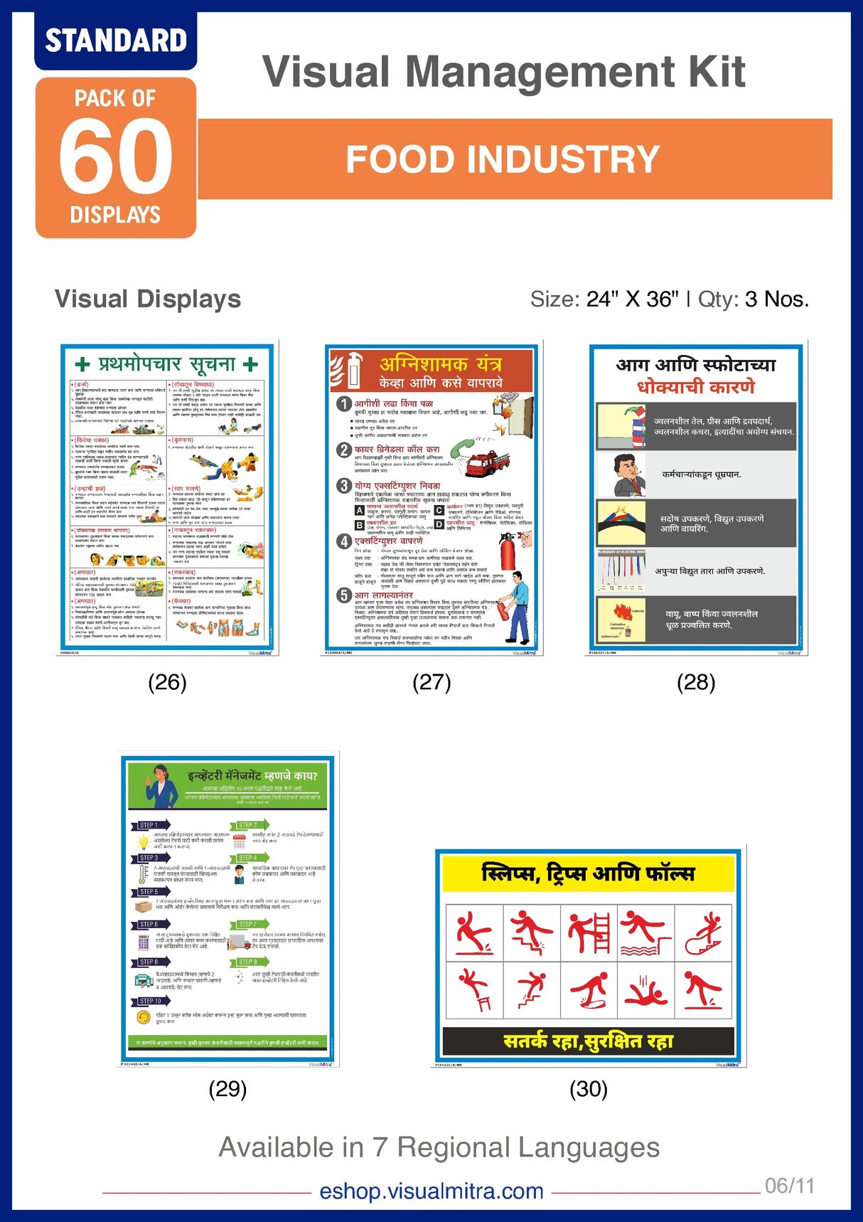 Standard Kit- Food Industry Visual Management Kit