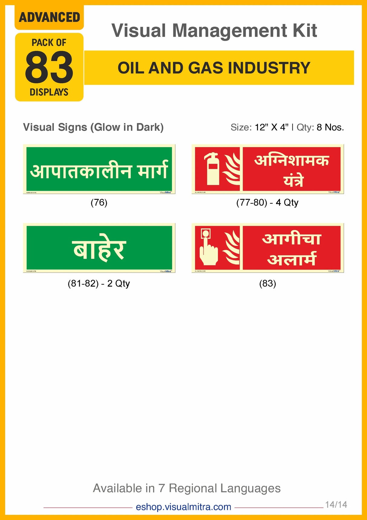 Advanced Kit - Oil & Gas Industry Visual Management Kit