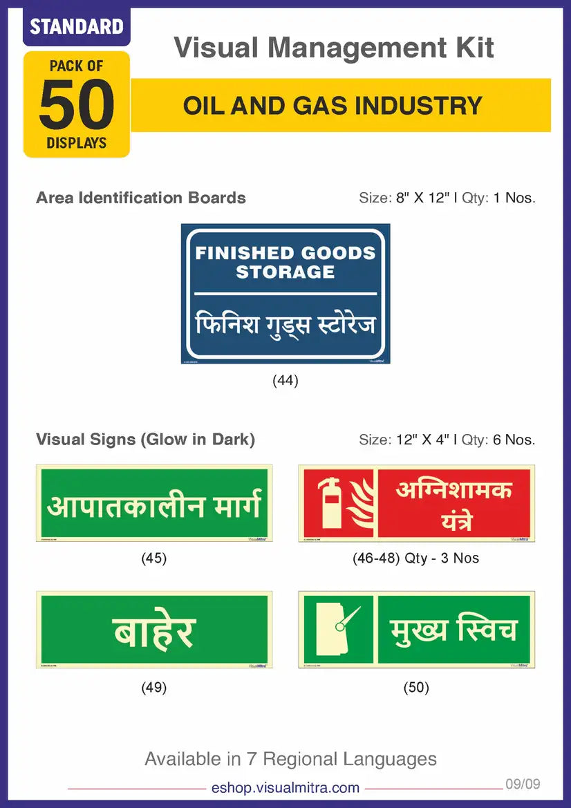 Standard Kit - Oil & Gas Industry Visual Management Kit