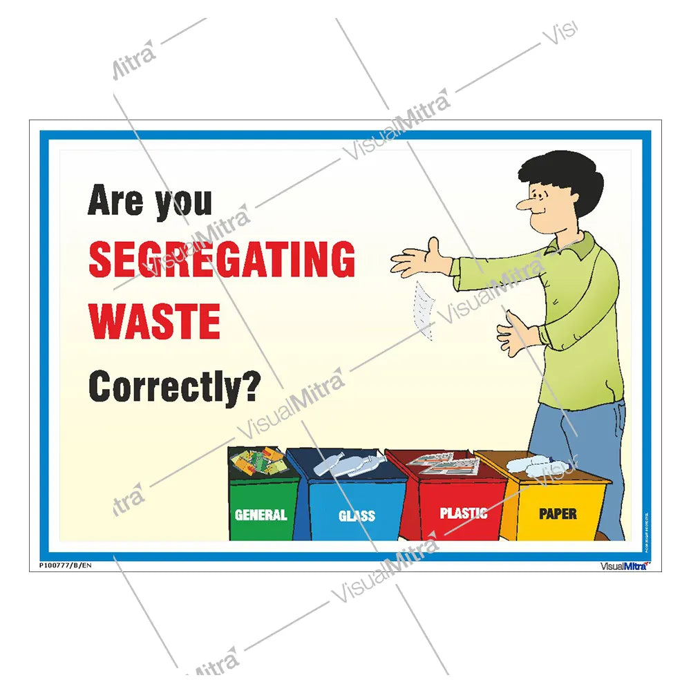Proper Waste Segregation Poster