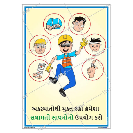 Safety poster of PPE