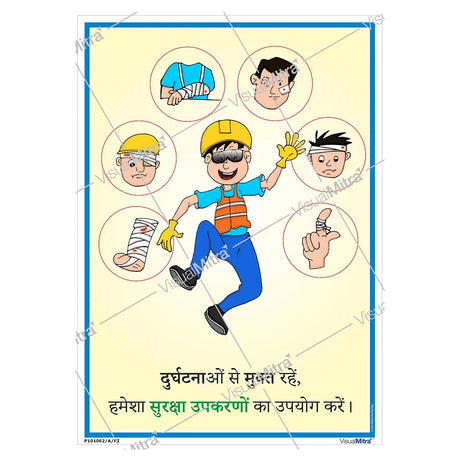 Safety poster of PPE
