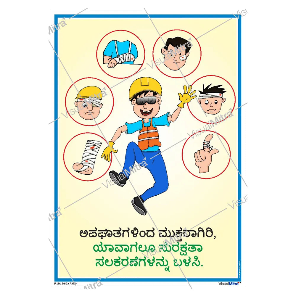 Safety poster of PPE