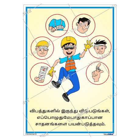 Safety poster of PPE