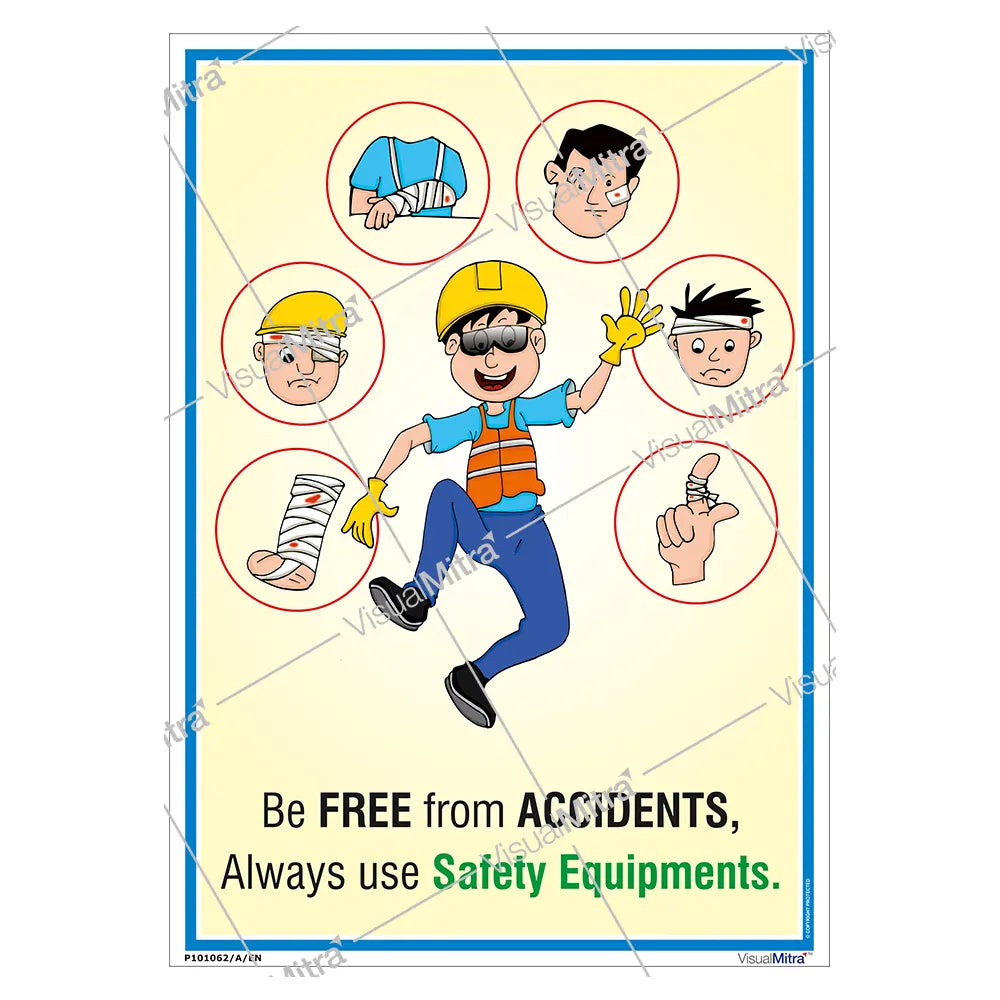 Safety poster of PPE