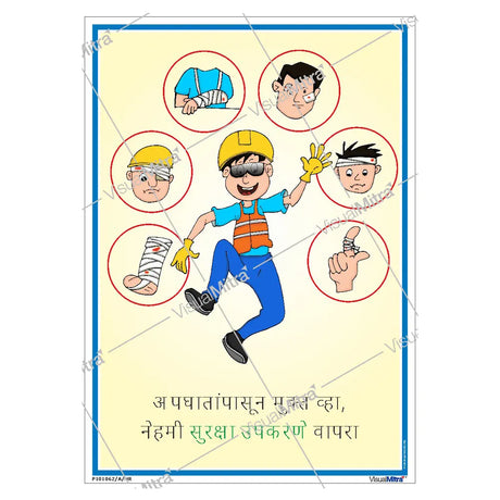 Safety poster of PPE
