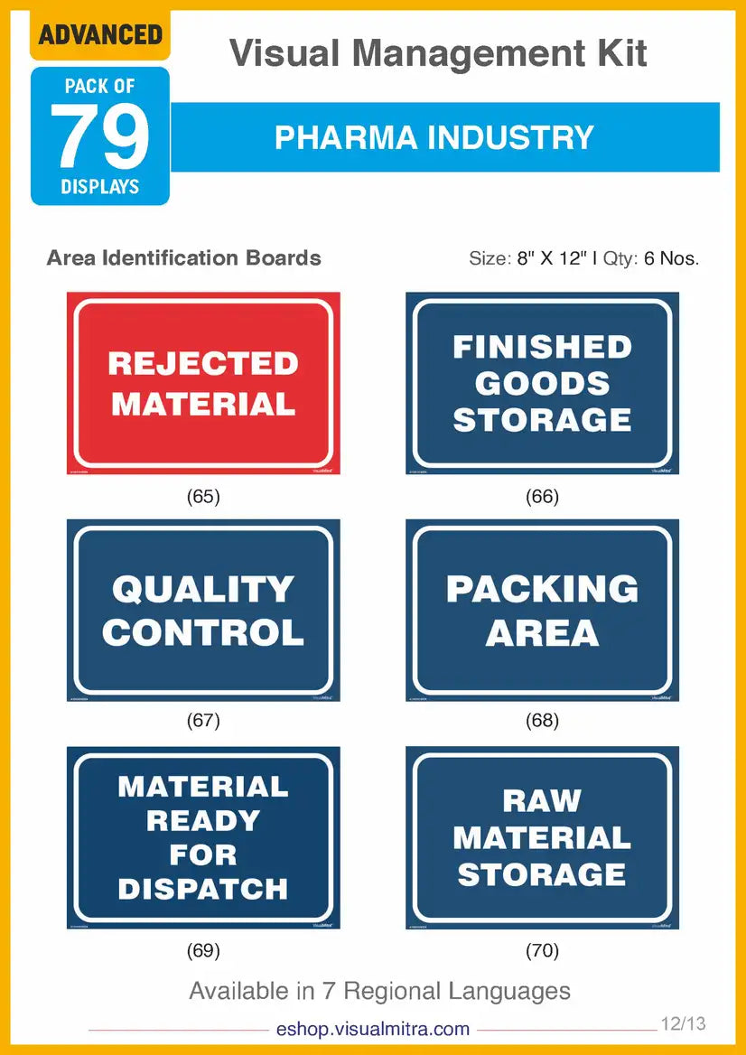 Advanced Kit - Pharmaceutical Industry Visual Management Kit
