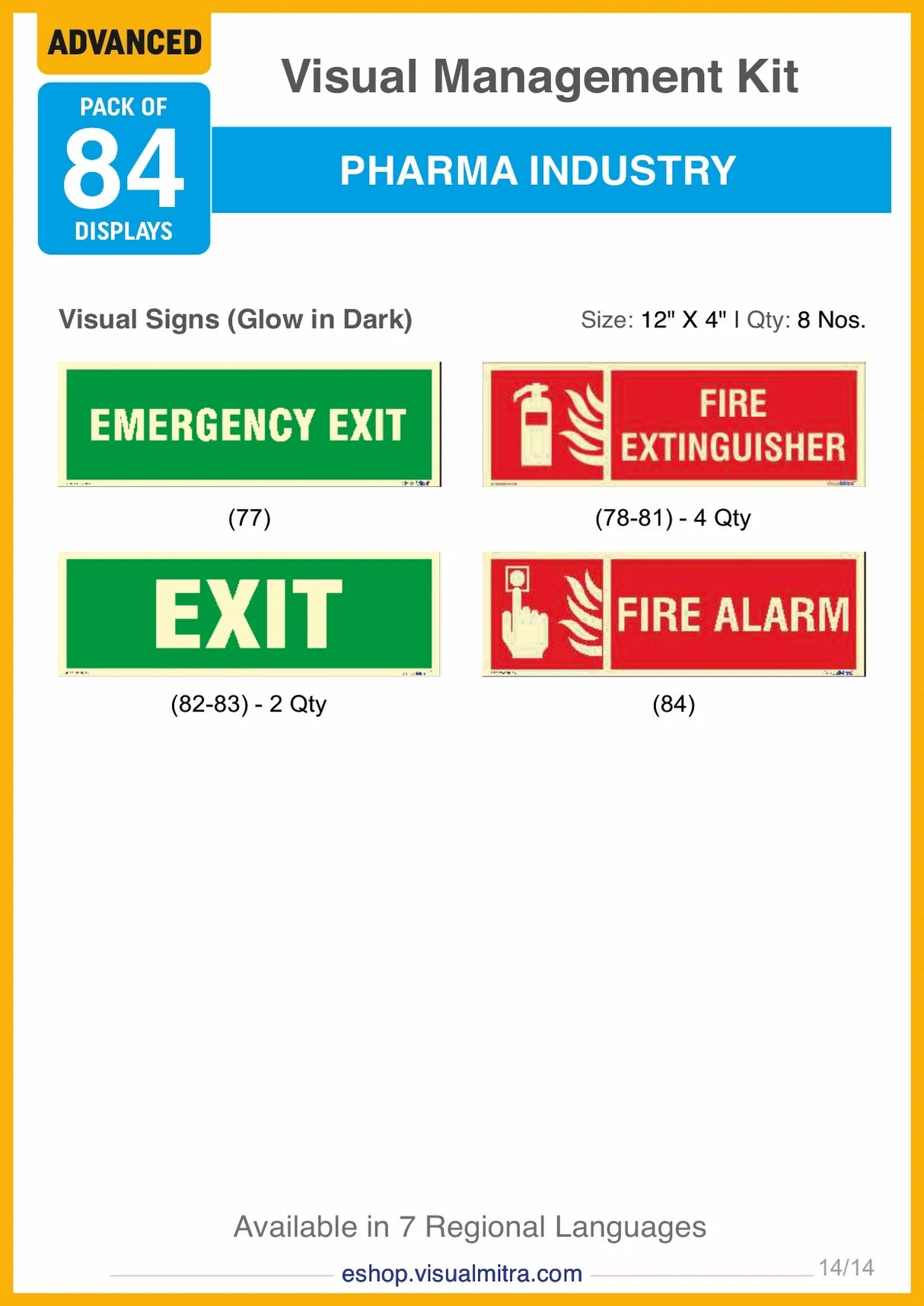 Advanced Kit - Pharmaceutical Industry Visual Management Kit