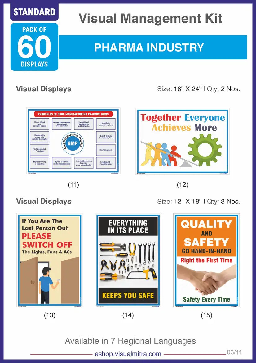 Standard Kit - Pharmaceutical Industry Visual Management Kit
