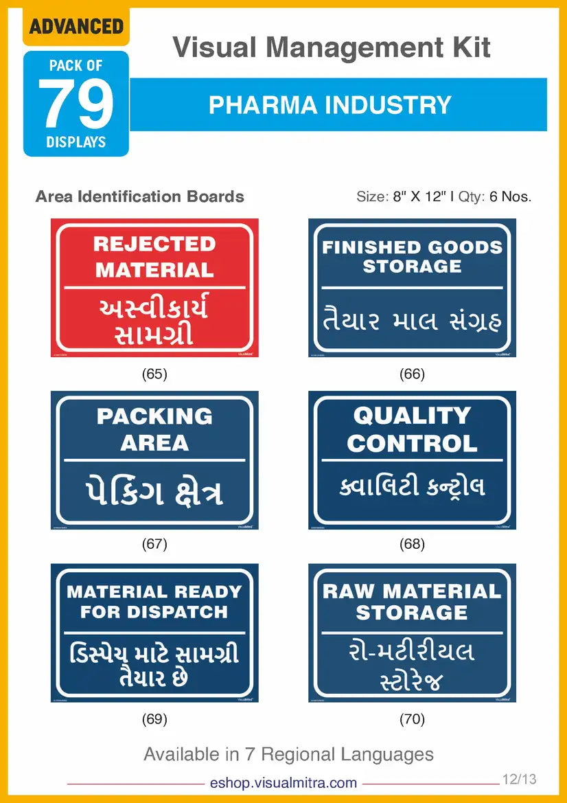 Advanced Kit - Pharmaceutical Industry Visual Management Kit