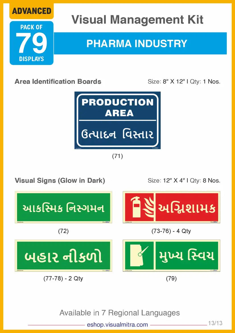 Advanced Kit - Pharmaceutical Industry Visual Management Kit
