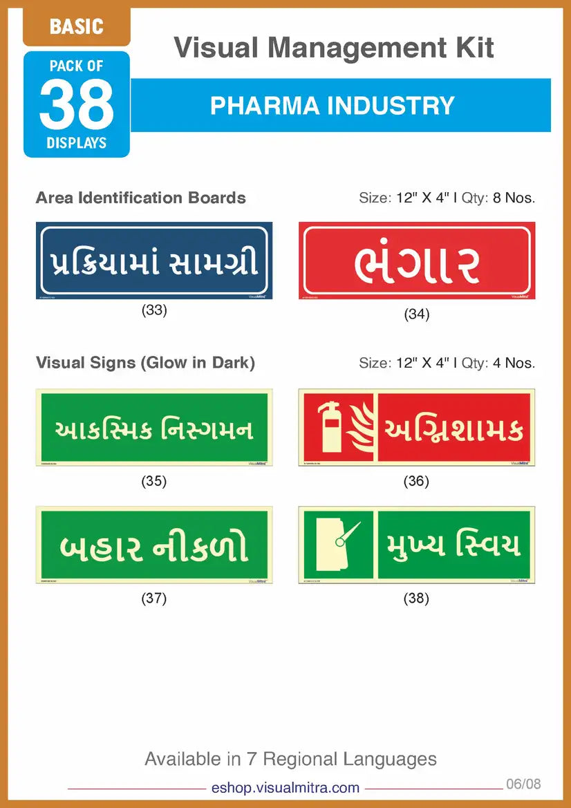 Basic Kit - Pharmaceutical Industry Visual Management Kit