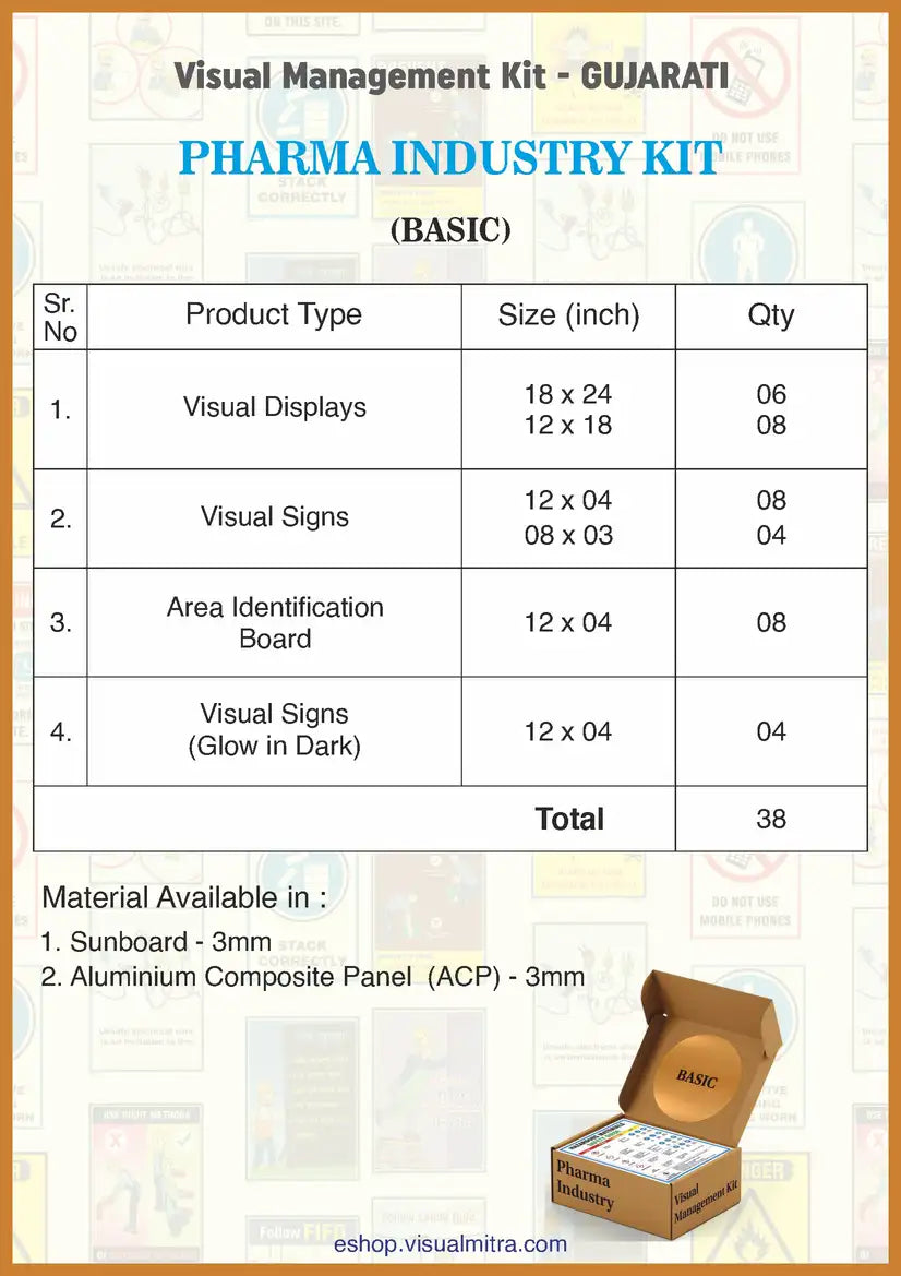 Basic Kit - Pharmaceutical Industry Visual Management Kit