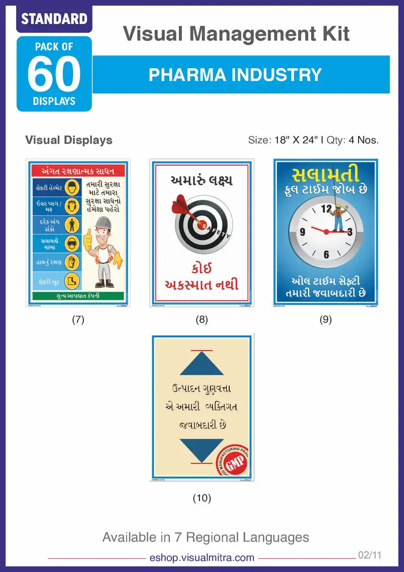Standard Kit - Pharmaceutical Industry Visual Management Kit