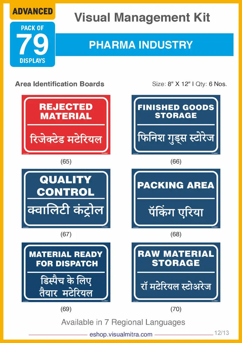 Advanced Kit - Pharmaceutical Industry Visual Management Kit
