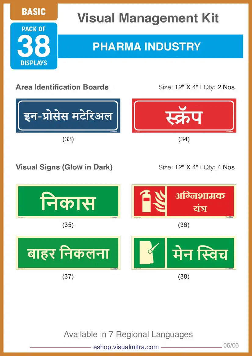 Basic Kit - Pharmaceutical Industry Visual Management Kit
