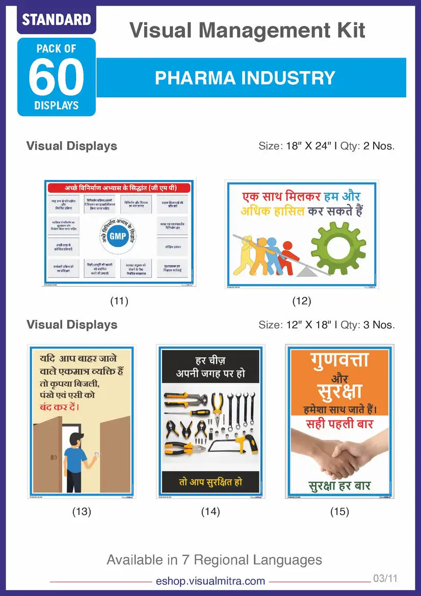 Standard Kit - Pharmaceutical Industry Visual Management Kit