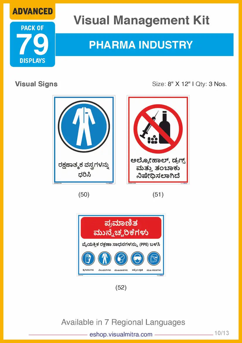 Advanced Kit - Pharmaceutical Industry Visual Management Kit