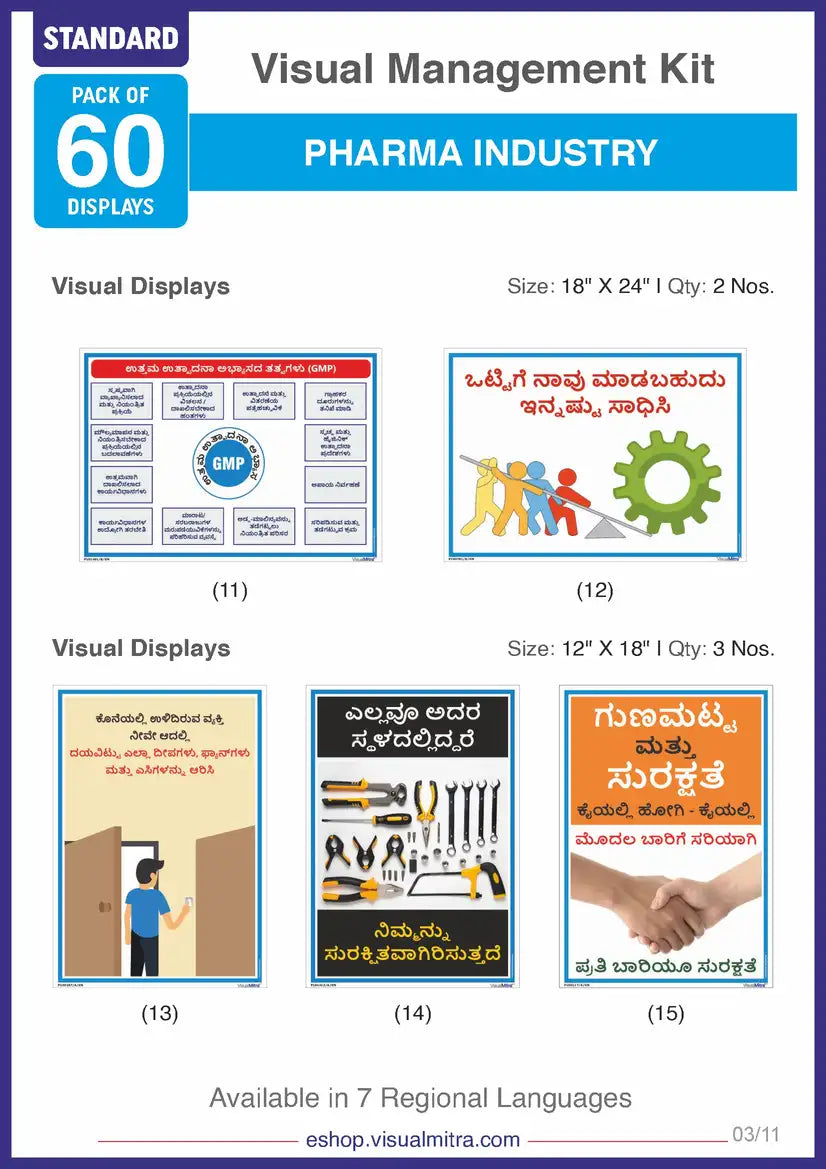 Standard Kit - Pharmaceutical Industry Visual Management Kit