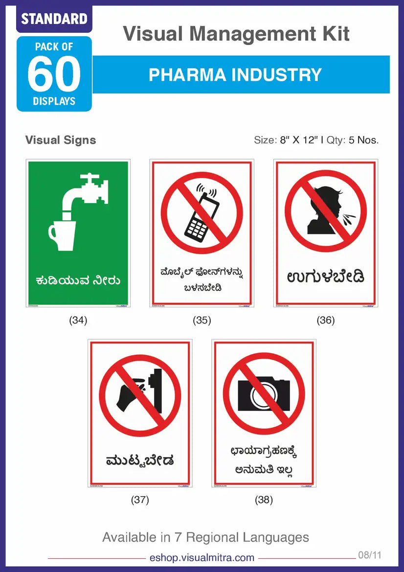 Standard Kit - Pharmaceutical Industry Visual Management Kit