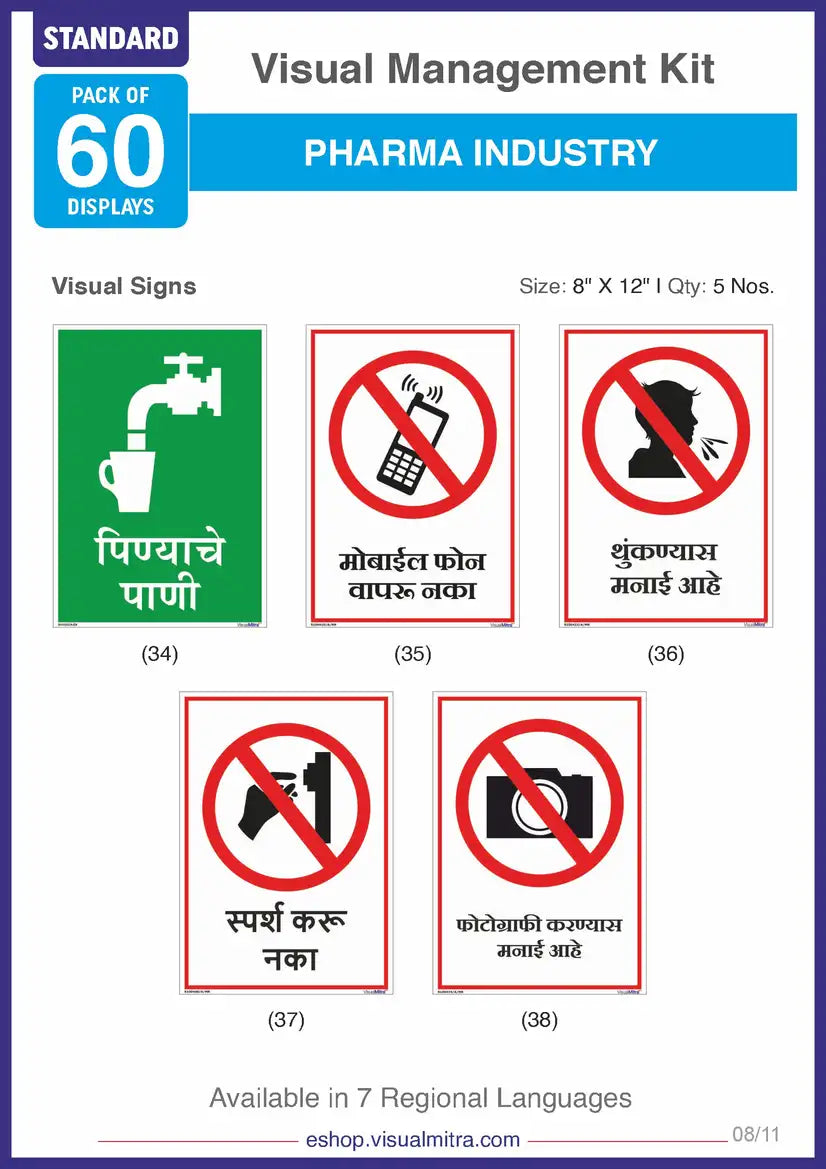 Standard Kit - Pharmaceutical Industry Visual Management Kit