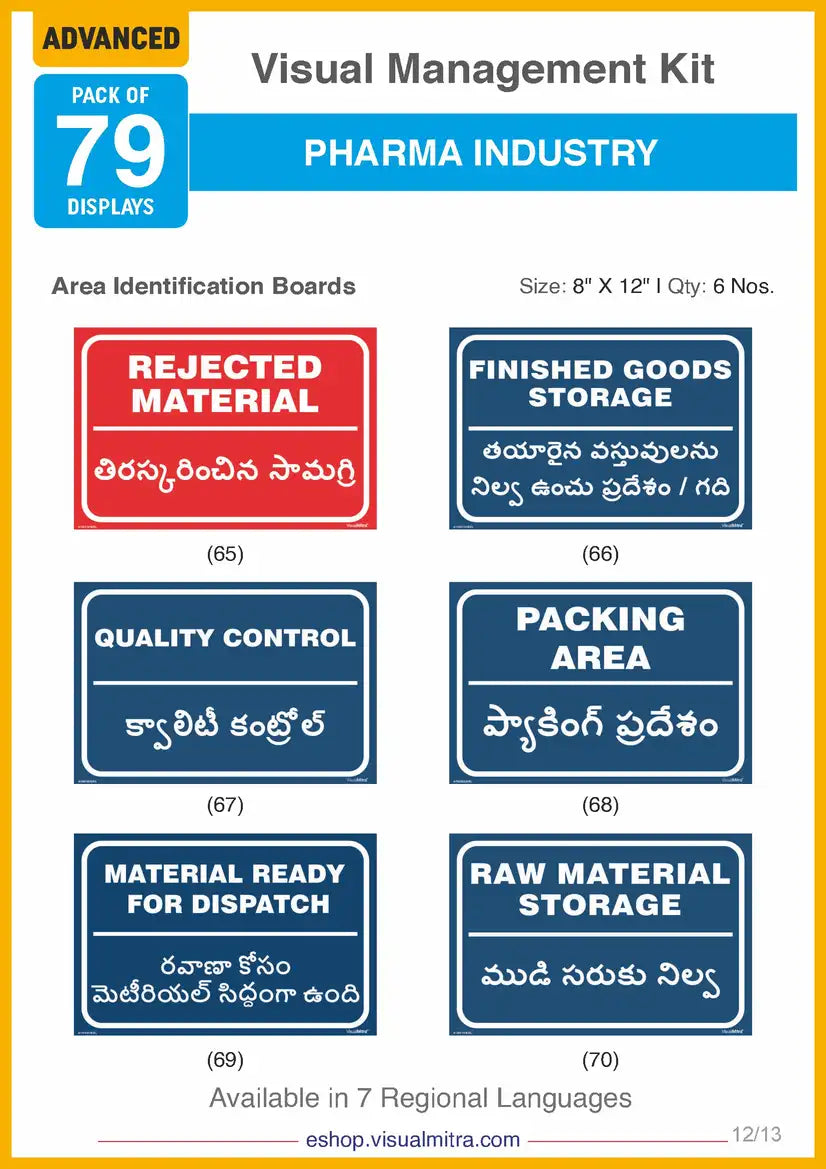 Advanced Kit - Pharmaceutical Industry Visual Management Kit