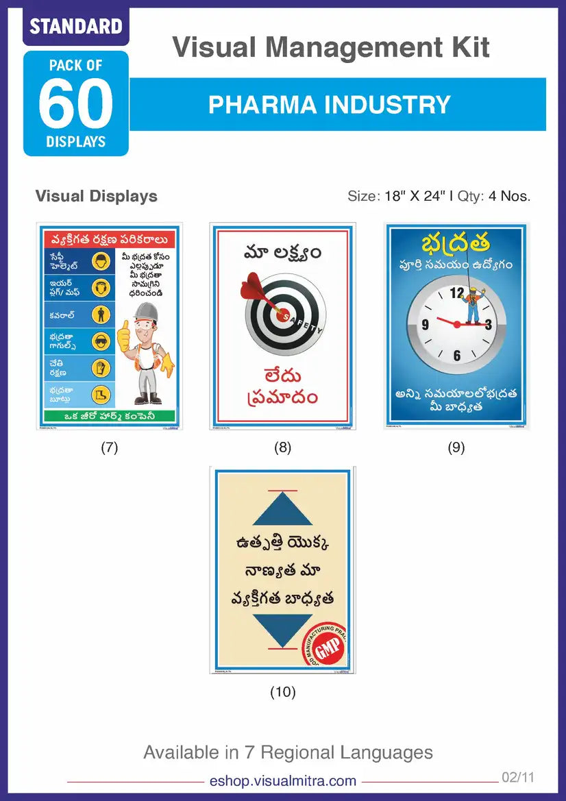Standard Kit - Pharmaceutical Industry Visual Management Kit