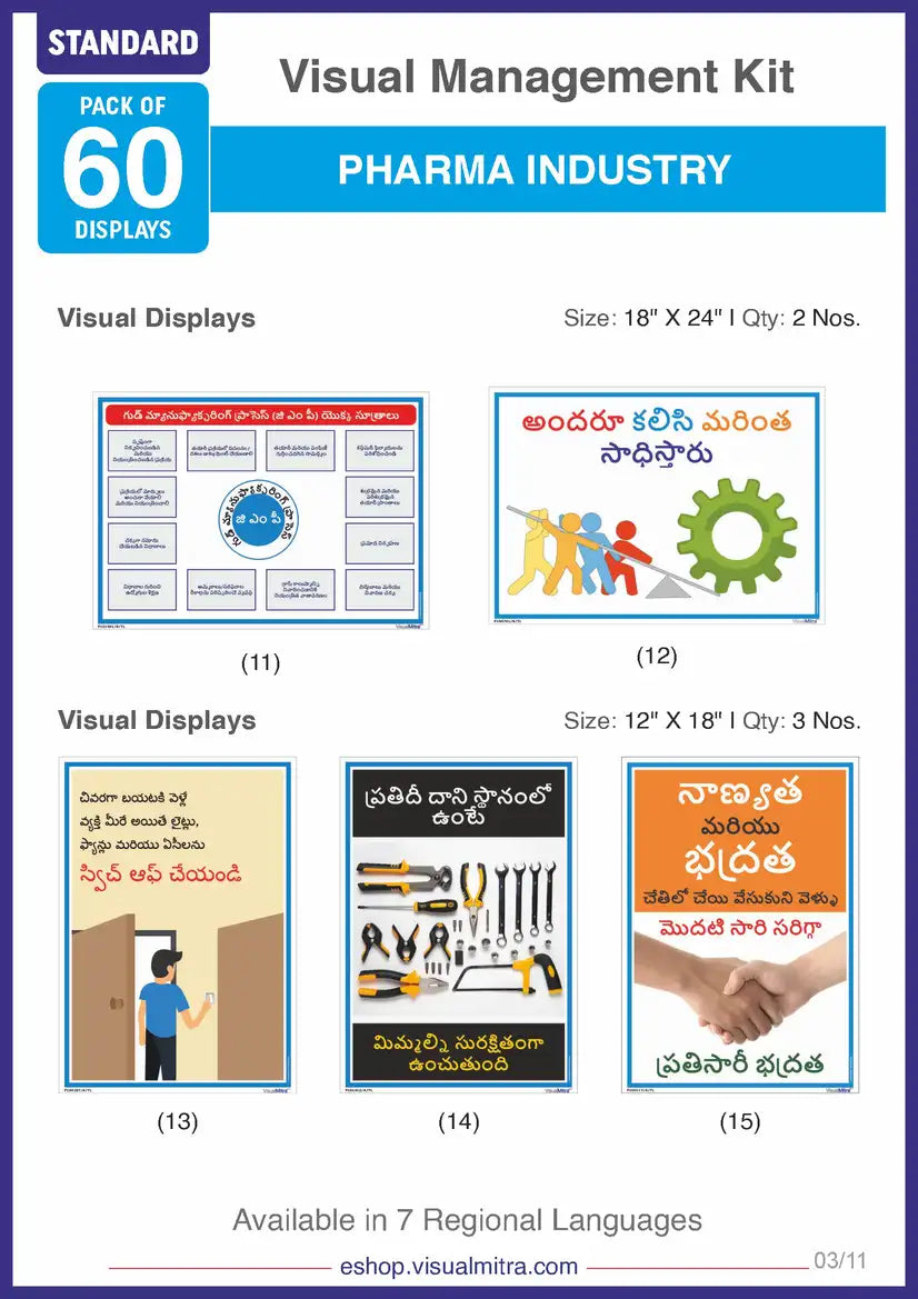 Standard Kit - Pharmaceutical Industry Visual Management Kit