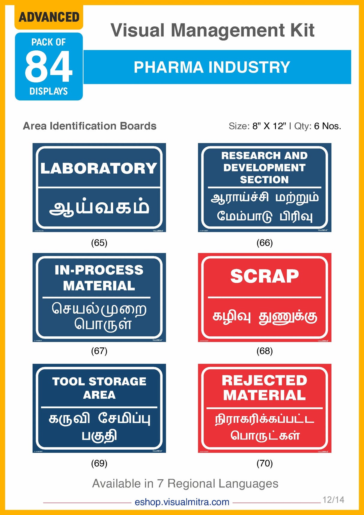 Advanced Kit - Pharmaceutical Industry Visual Management Kit