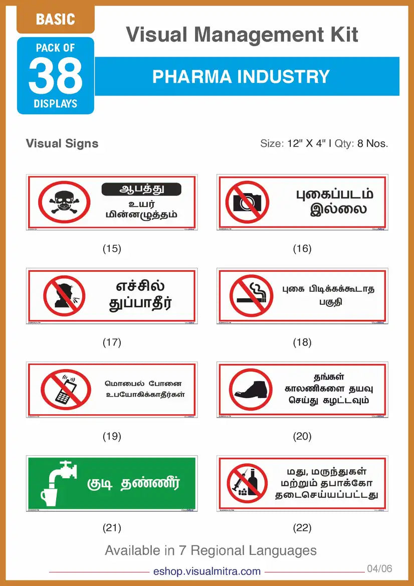 Basic Kit - Pharmaceutical Industry Visual Management Kit