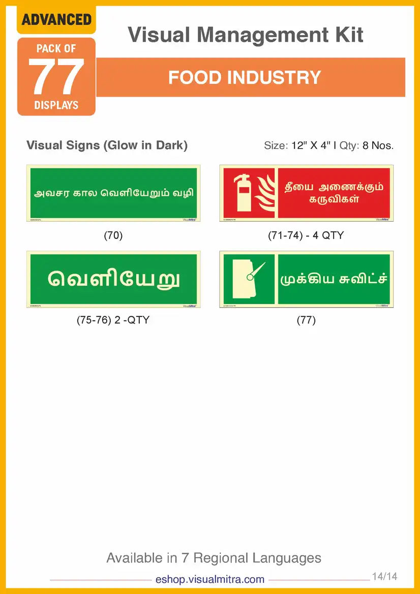 Advanced Kit - Food Industry Visual Management Kit