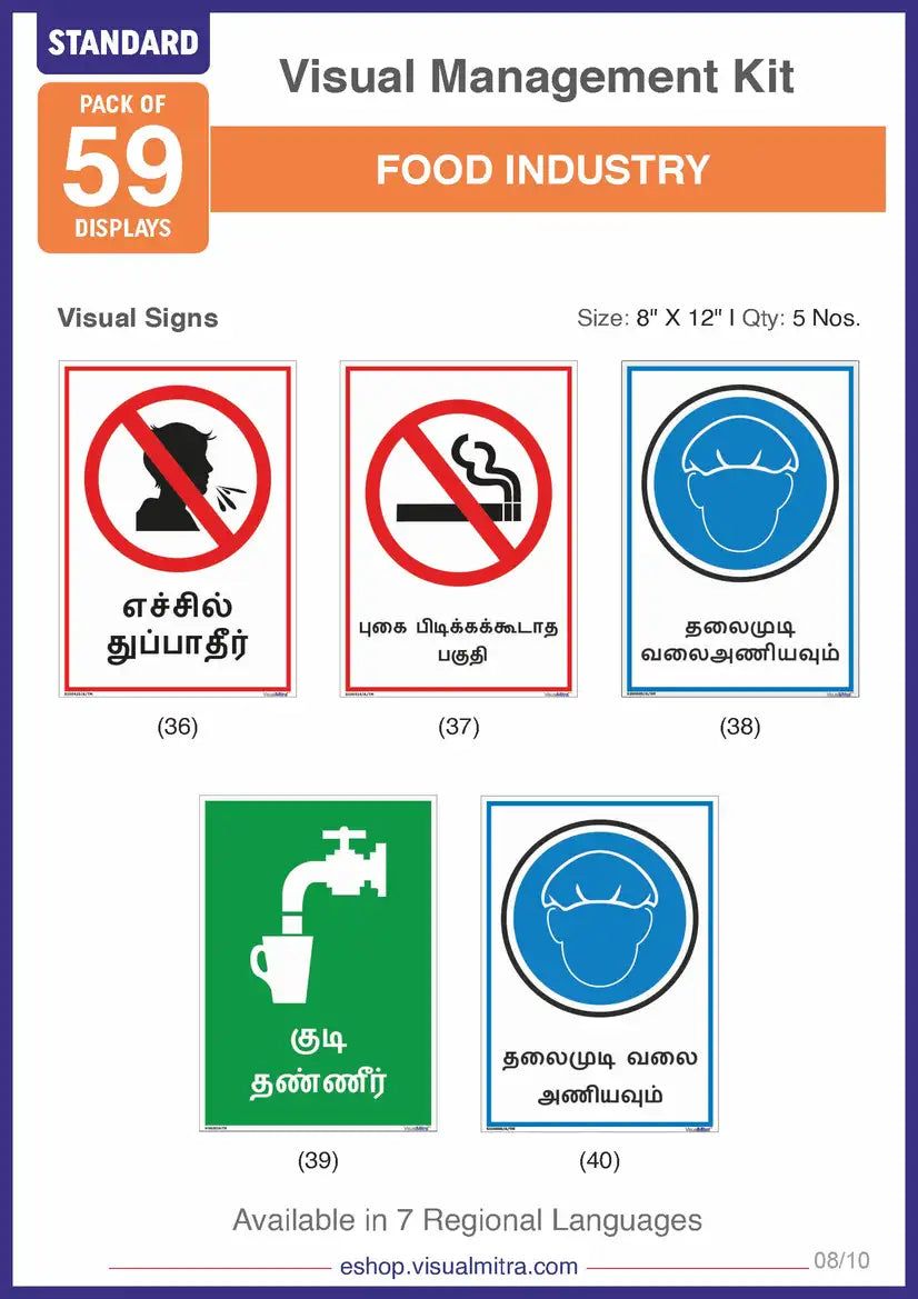 Standard Kit- Food Industry Visual Management Kit
