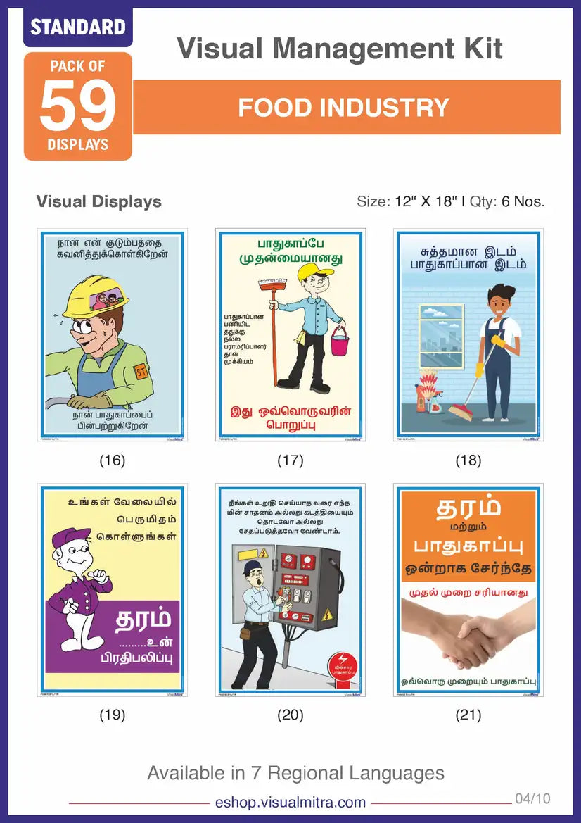 Standard Kit- Food Industry Visual Management Kit
