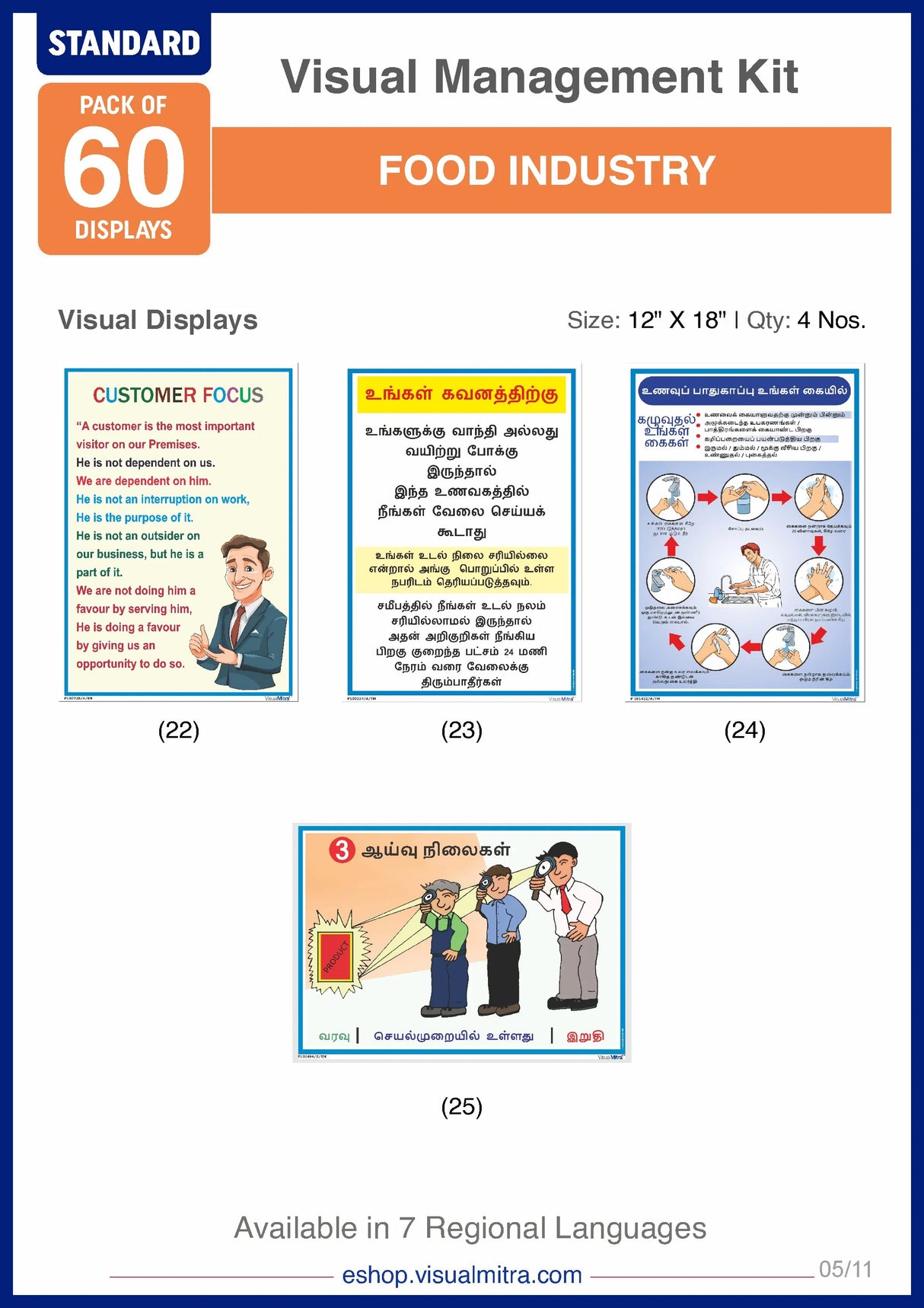 Standard Kit- Food Industry Visual Management Kit