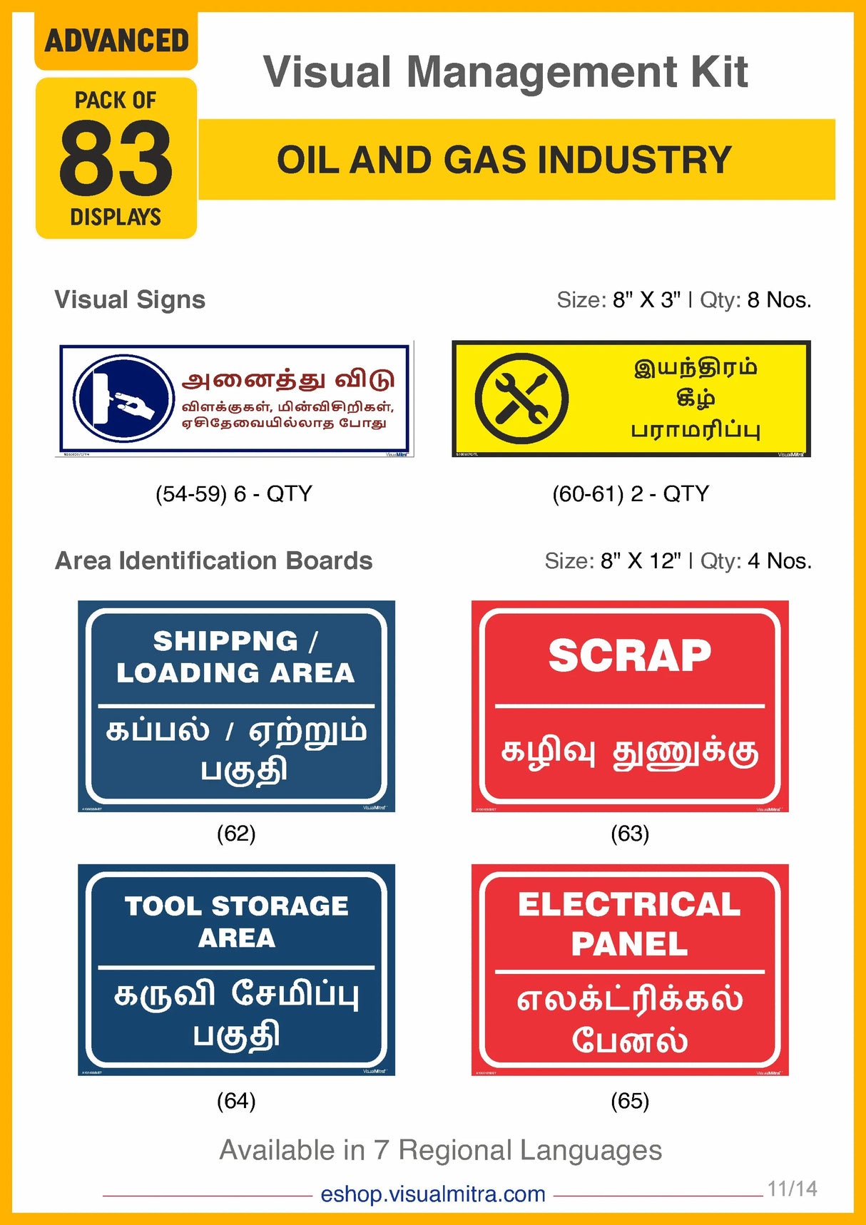 Advanced Kit - Oil & Gas Industry Visual Management Kit