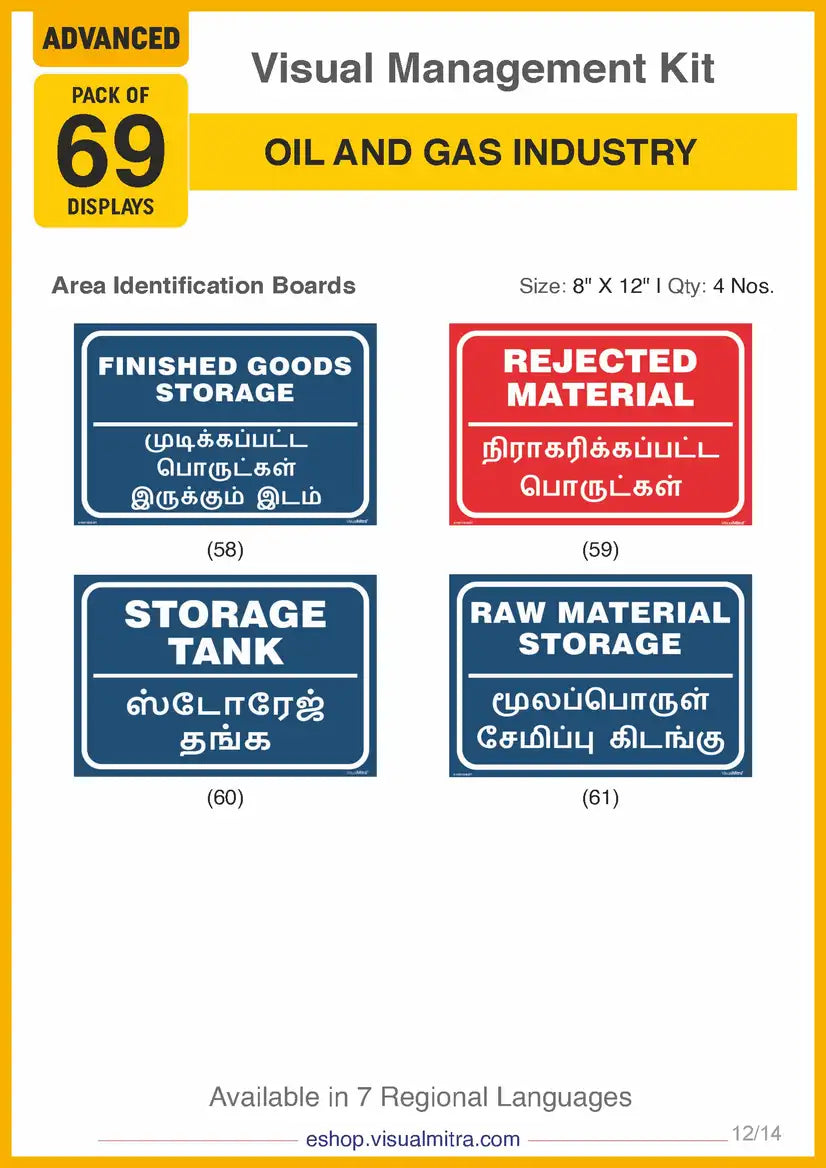Advanced Kit - Oil & Gas Industry Visual Management Kit