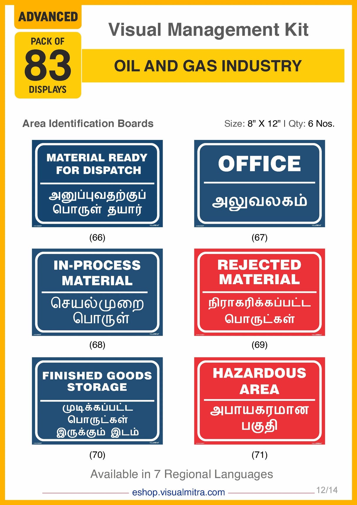 Advanced Kit - Oil & Gas Industry Visual Management Kit