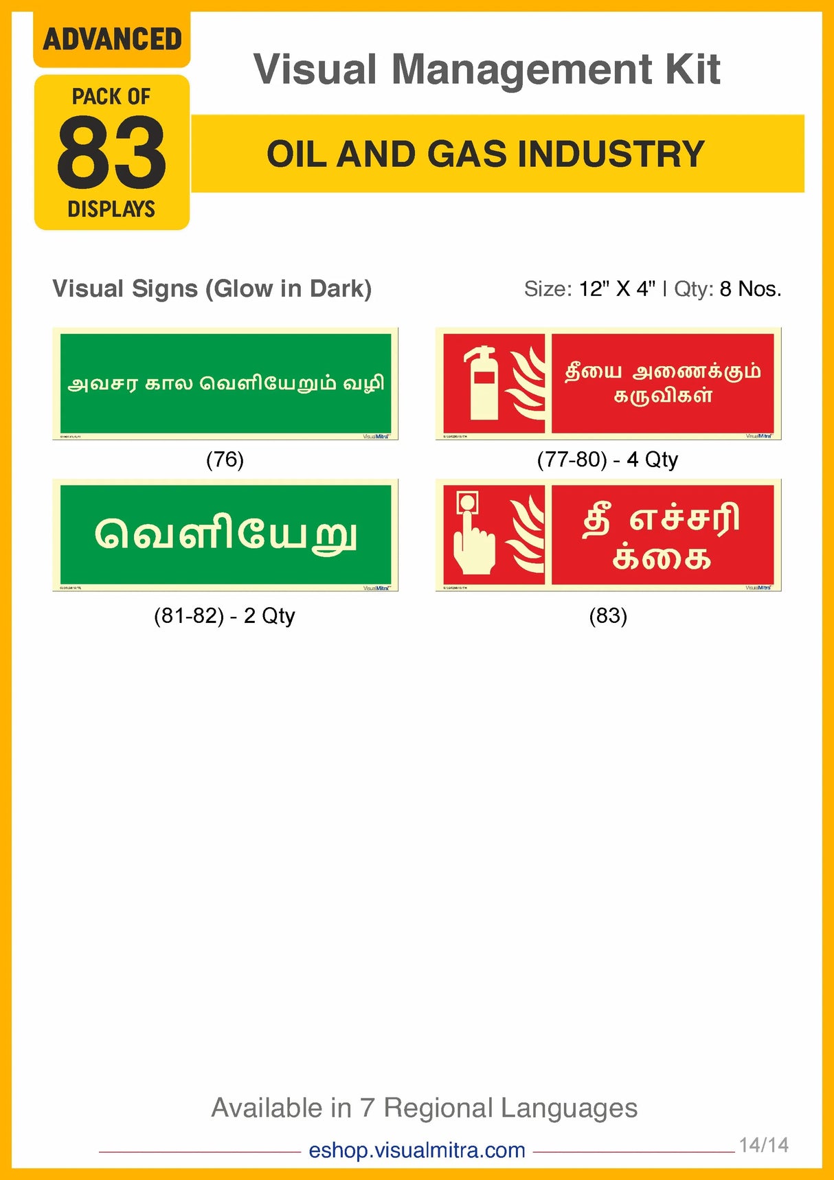 Advanced Kit - Oil & Gas Industry Visual Management Kit