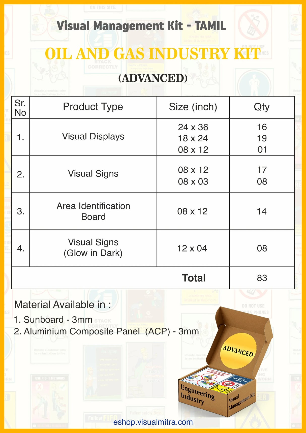 Advanced Kit - Oil & Gas Industry Visual Management Kit