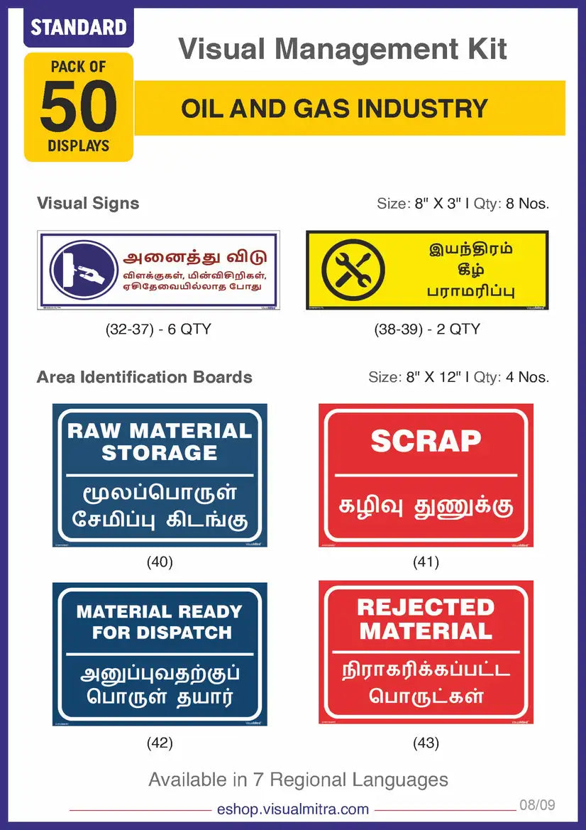 Standard Kit - Oil & Gas Industry Visual Management Kit