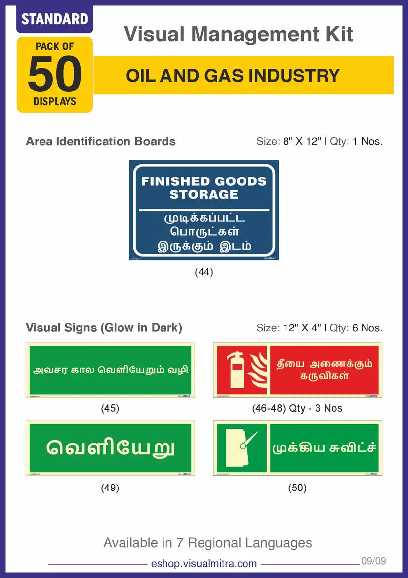 Standard Kit - Oil & Gas Industry Visual Management Kit