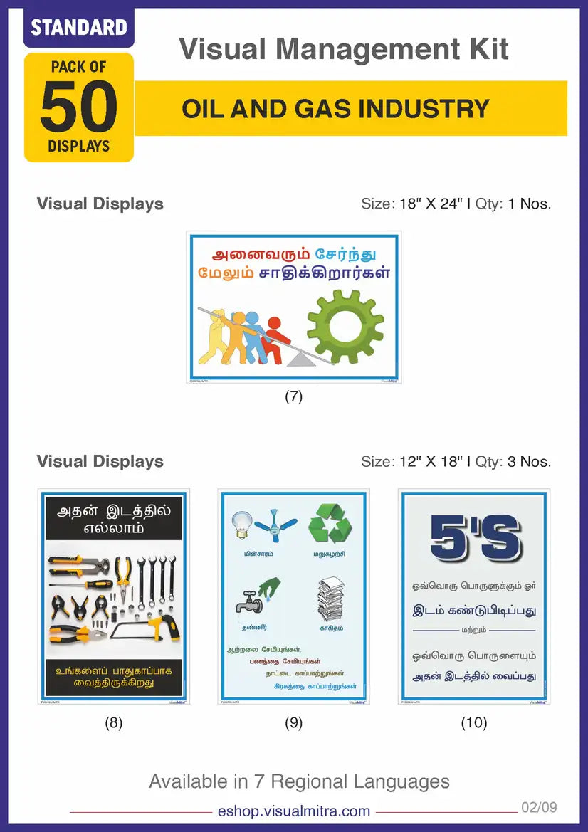 Standard Kit - Oil & Gas Industry Visual Management Kit