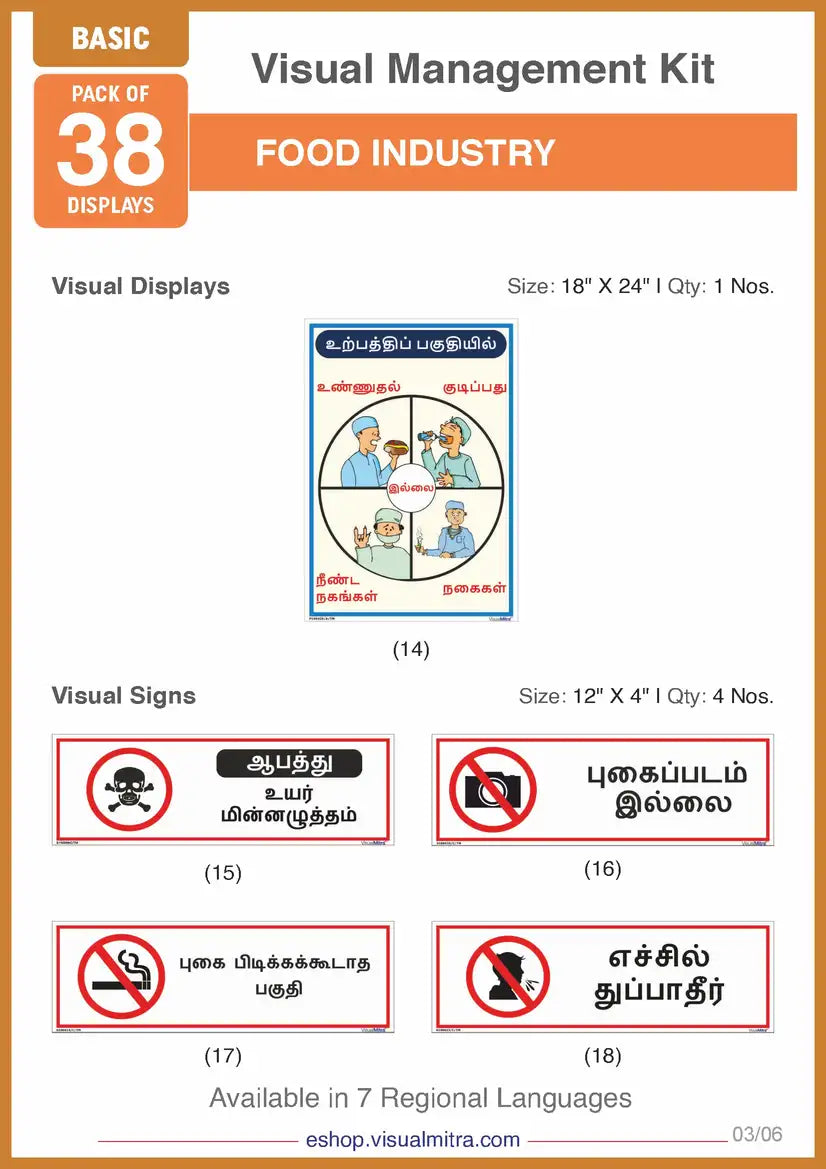Basic Kit- Food Industry Visual Management Kit