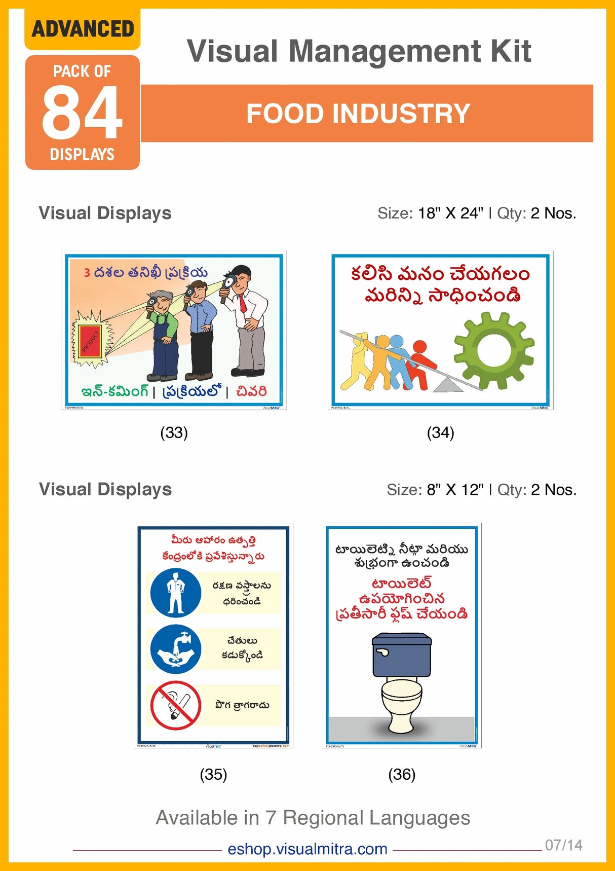 Advanced Kit - Food Industry Visual Management Kit