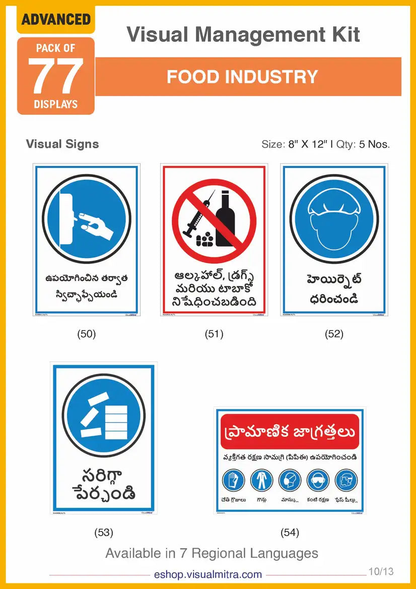 Advanced Kit - Food Industry Visual Management Kit
