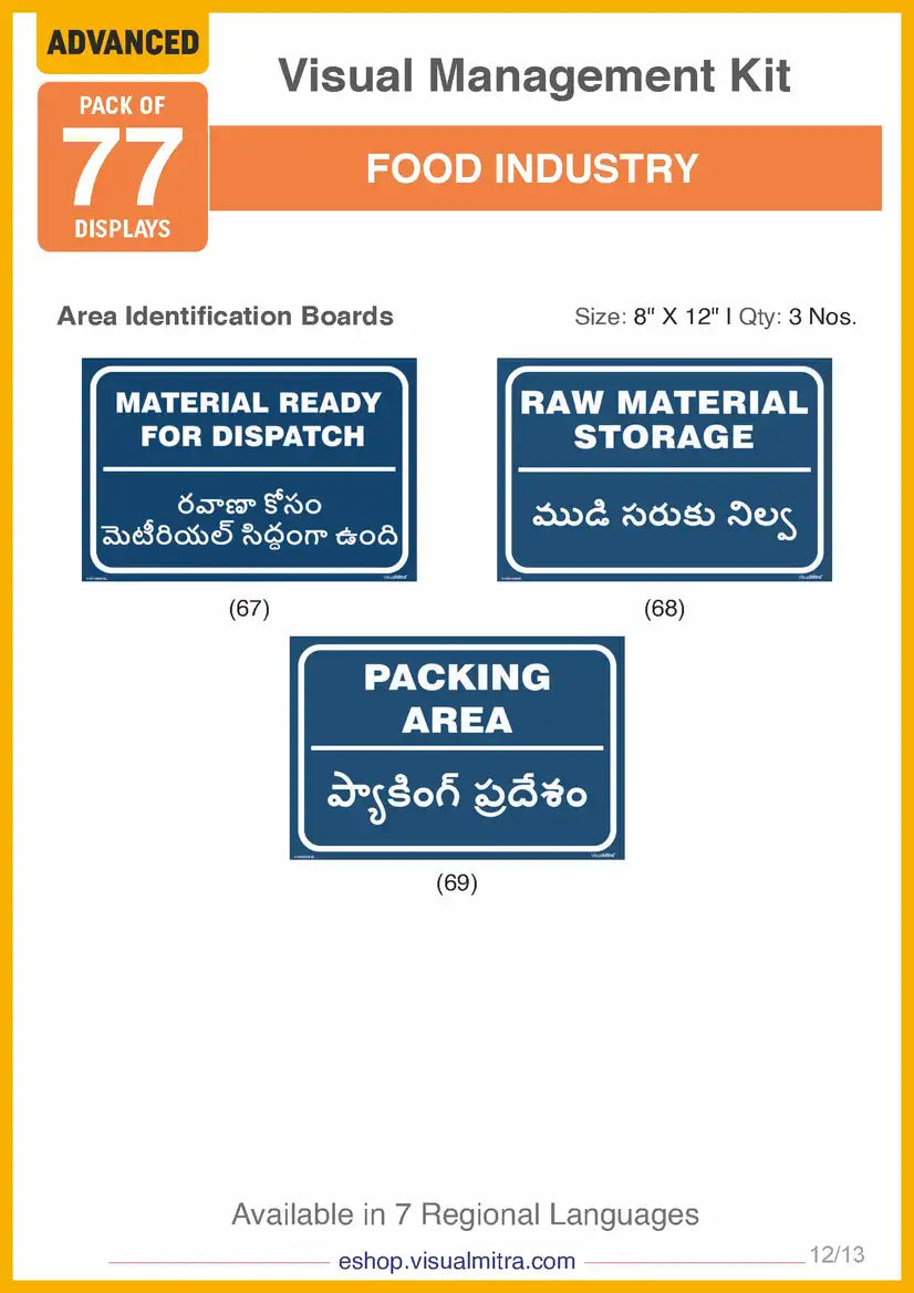 Advanced Kit - Food Industry Visual Management Kit